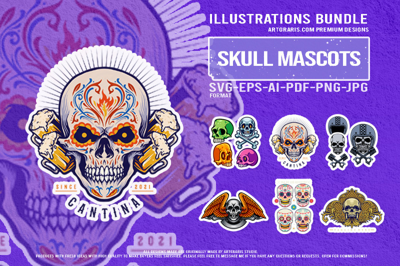 creepy-skulls-with-da-de-los-muertos-ornaments-bundle
