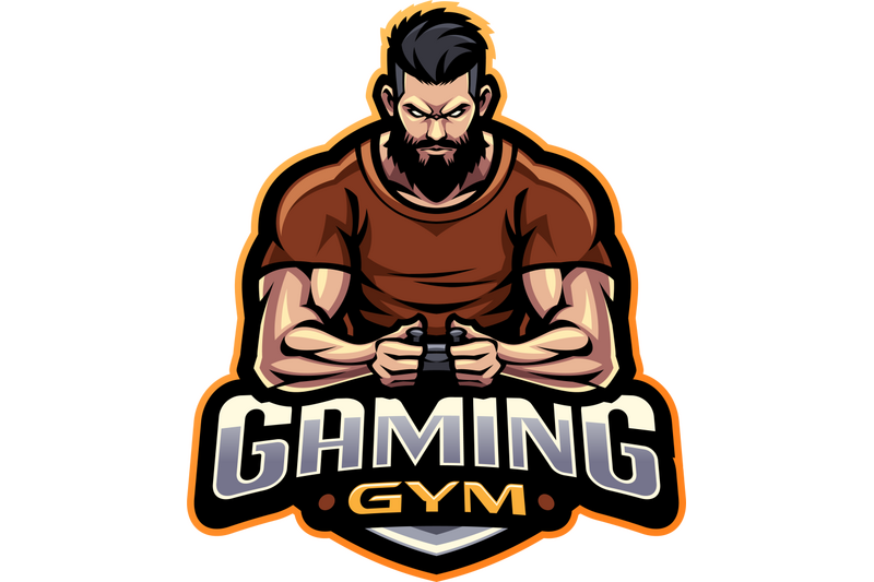 gaming-gym-esport-mascot-logo-design