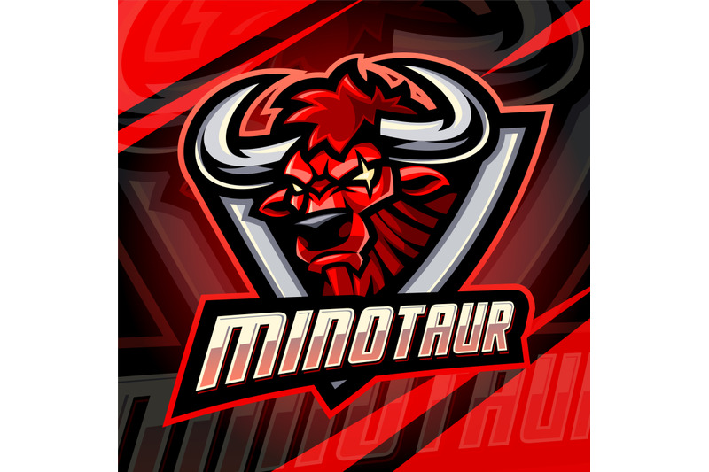 minotaur-esport-mascot-logo-design