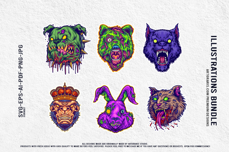 mutant-animal-monsters-creepy-zombie-vector-illustration-bundle