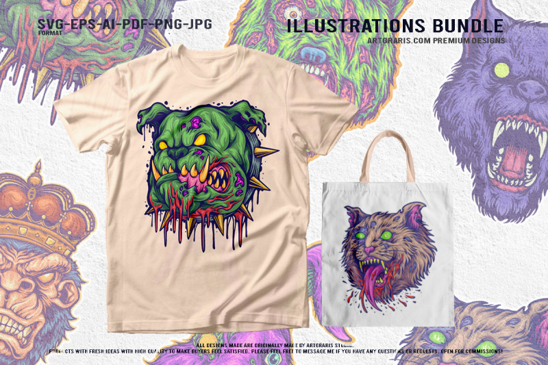 mutant-animal-monsters-creepy-zombie-vector-illustration-bundle