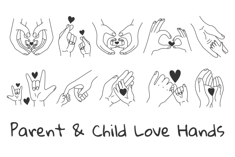 parent-and-child-love-hands-png-clipart