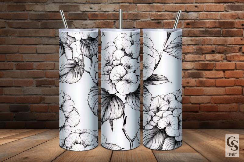 french-line-art-flowers-digital-paper