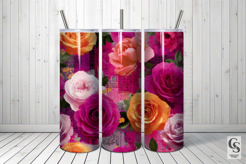 pink-garden-roses-floral-collage-digital-paper
