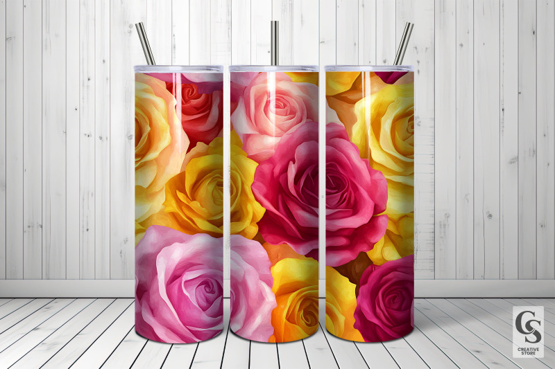 pink-and-yellow-roses-digital-paper-seamless-patterns