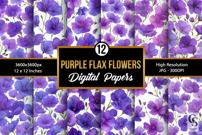 purple-flax-flowers-digital-paper