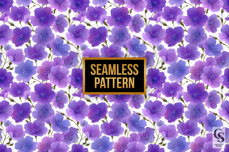 purple-flax-flowers-digital-paper
