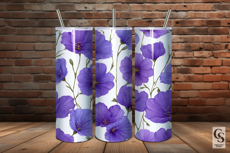 purple-flax-flowers-digital-paper