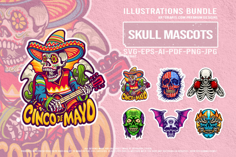 dark-fantasy-skull-collection-with-sombrero-zombie-wings-and-boxing-bo