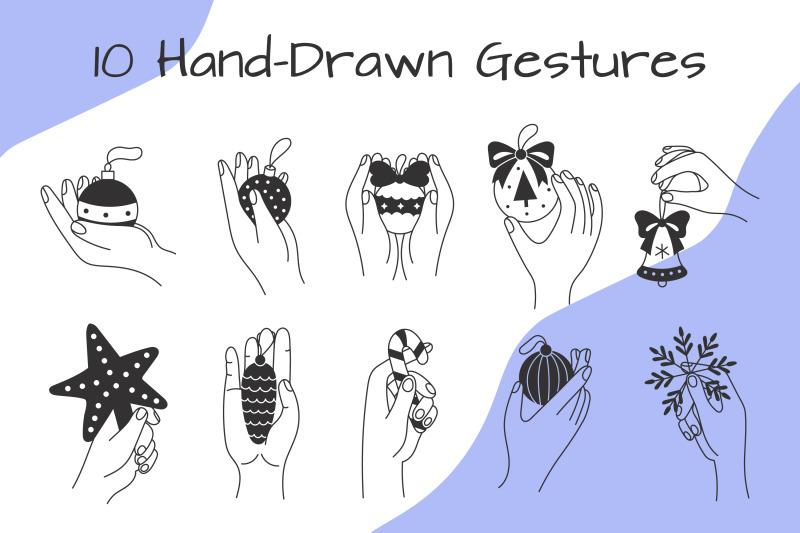 hands-holding-christmas-ornaments-png-clipart