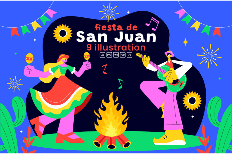 9-fiesta-de-san-juan-illustration