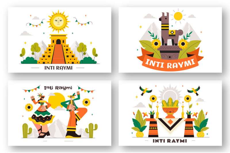 8-inti-raymi-vector-illustration