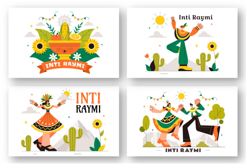 8-inti-raymi-vector-illustration