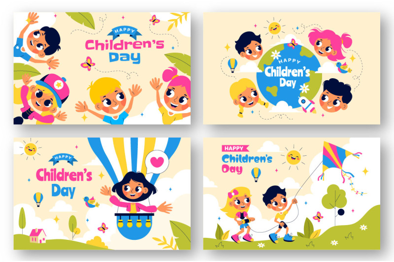 9-happy-children-039-s-day-vector-illustration