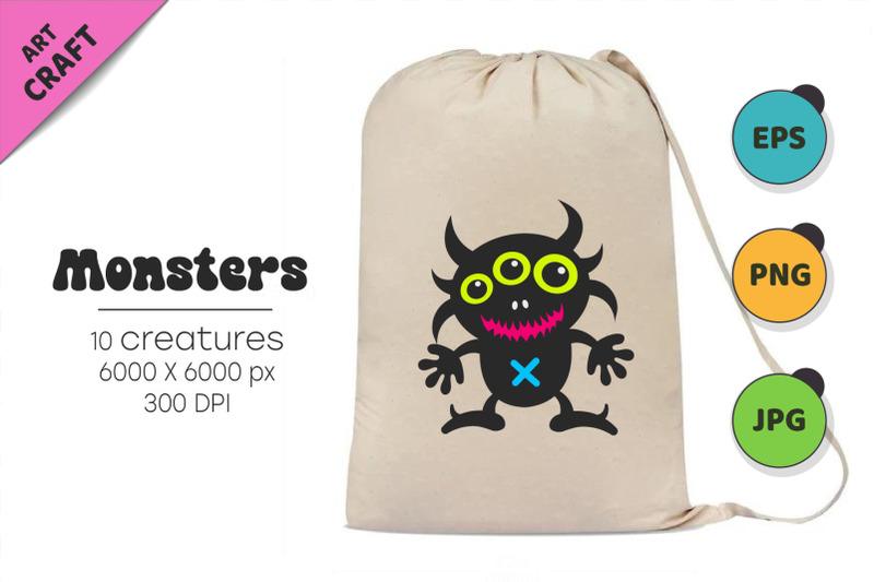 whimsical-monsters-pack-02-tshirt-png