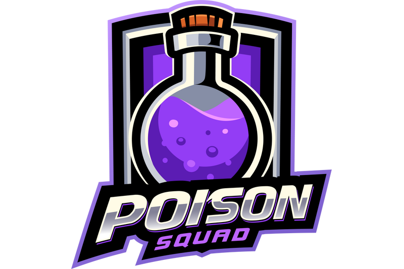 poison-squad-esport-mascot-logo-design