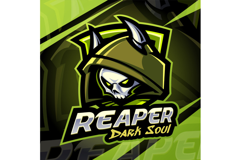 reaper-dark-soul-esport-mascot-logo-design