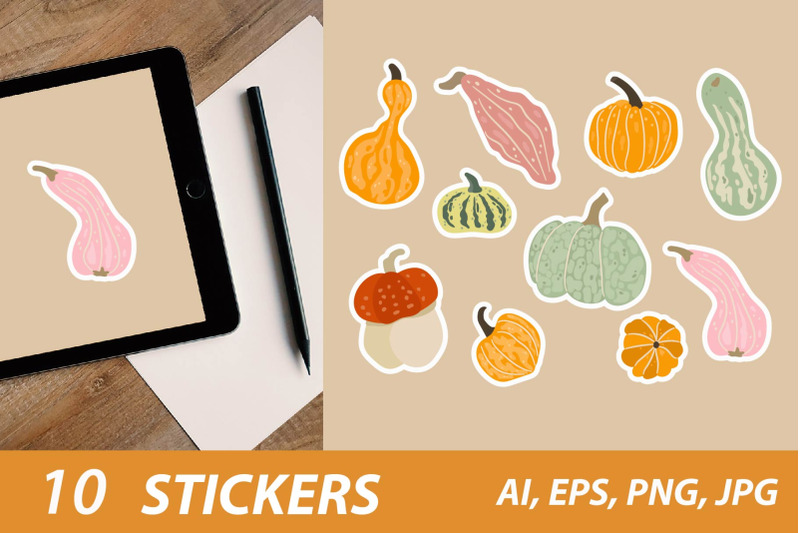 pumpkins-collection-printable-stickers-cricut-design
