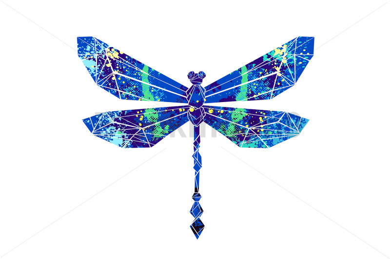 colorful-polygonal-dragonfly