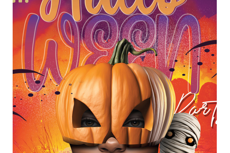 halloween-themed-masked-party-flyer