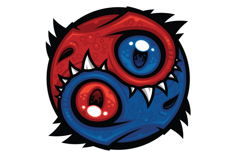 red-and-blue-yin-yang-dragons