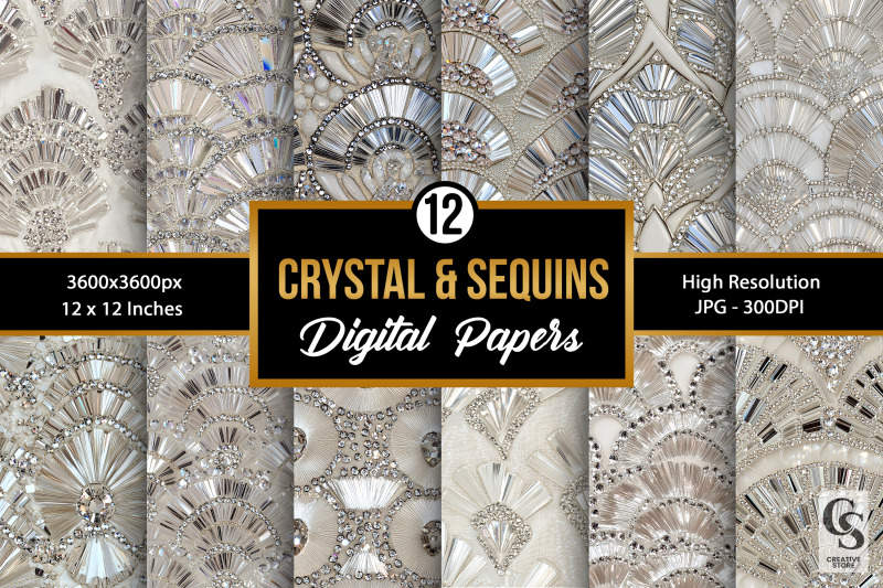 white-crystal-and-sequins-seamless-patterns