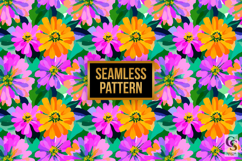 watercolor-colorful-zinnia-flower-papers