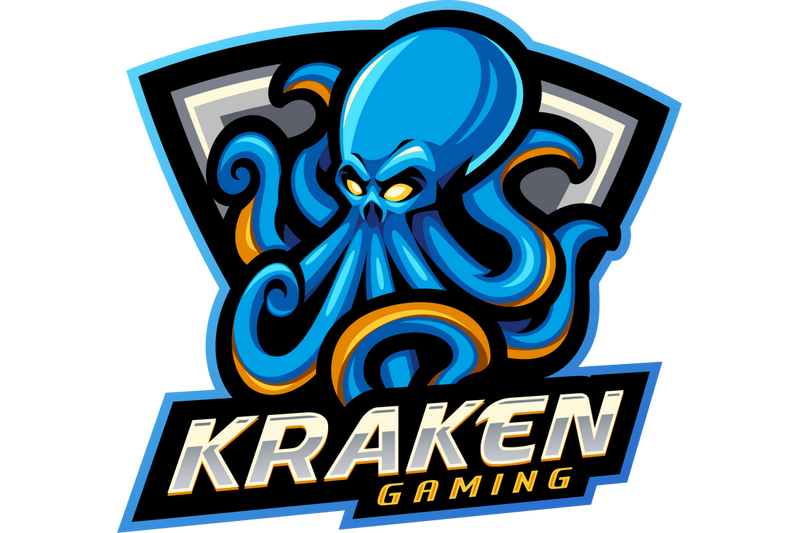 kraken-esport-mascot-logo-design