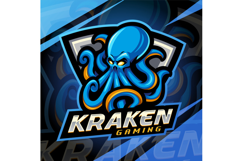 kraken-esport-mascot-logo-design