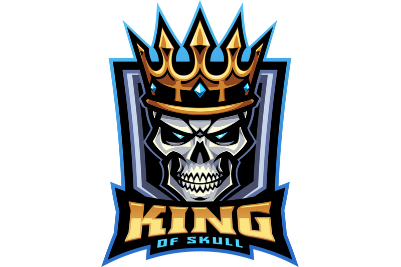 king-of-skull-esport-mascot-logo-design