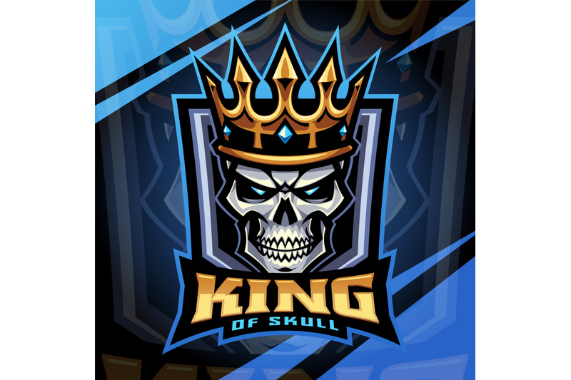 king-of-skull-esport-mascot-logo-design