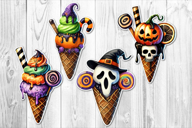 spooky-halloween-ice-cream-clipart-set