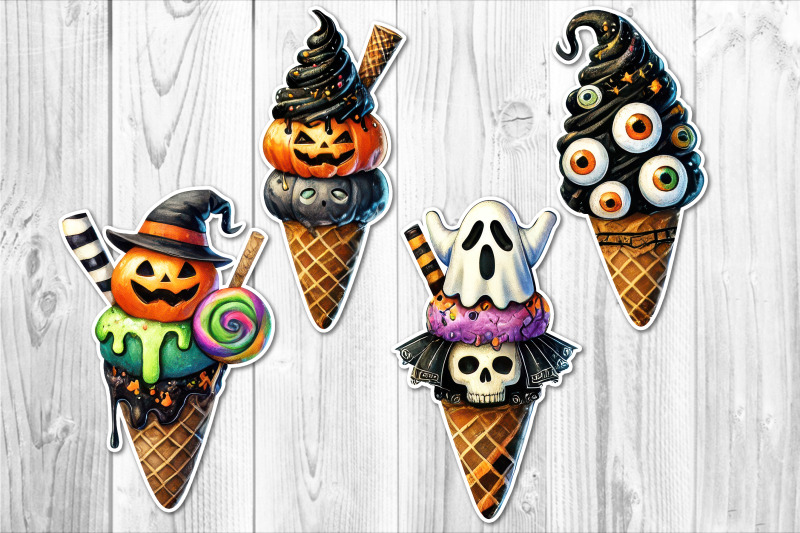 spooky-halloween-ice-cream-clipart-set