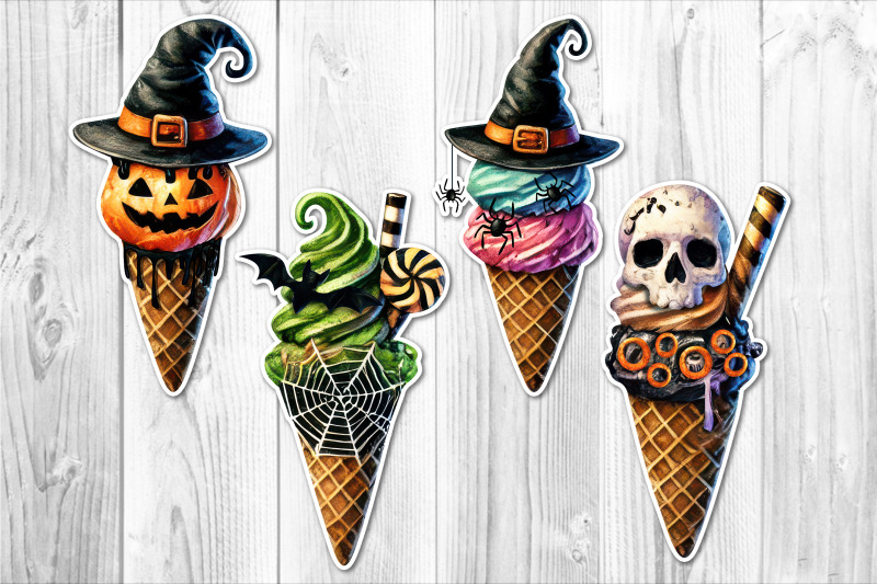 spooky-halloween-ice-cream-clipart-set