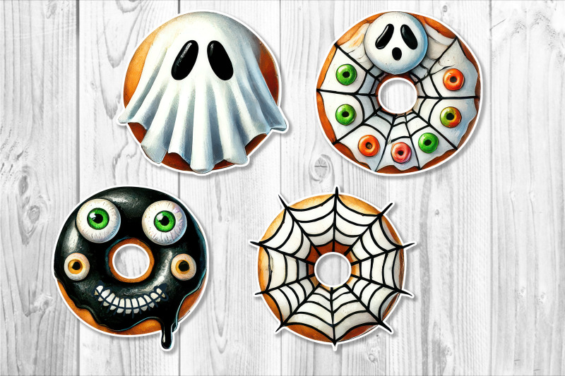 watercolor-halloween-donut-clipart-set