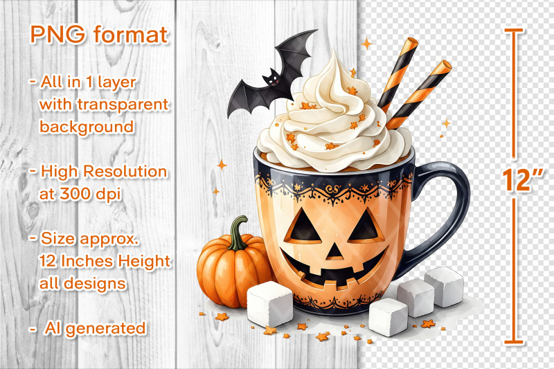halloween-themed-mugs-clipart-set-white