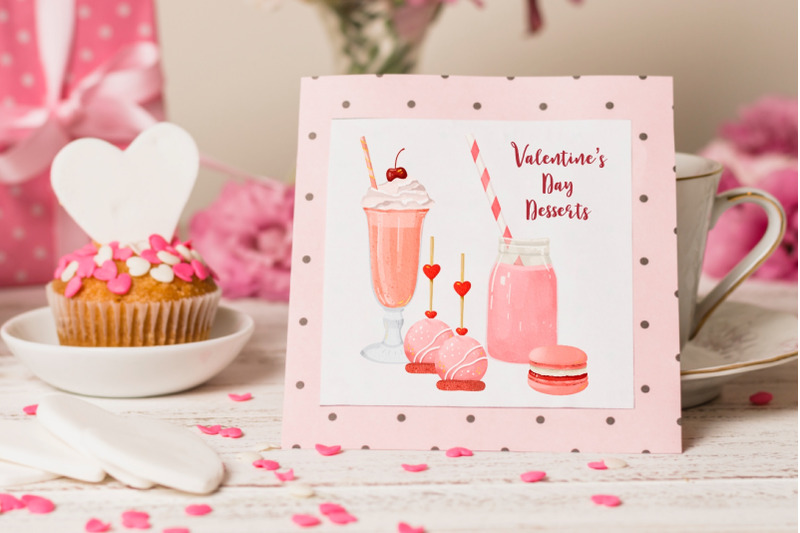 watercolor-valentines-day-sweets