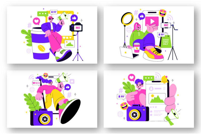 10-influencers-lifestyle-illustration