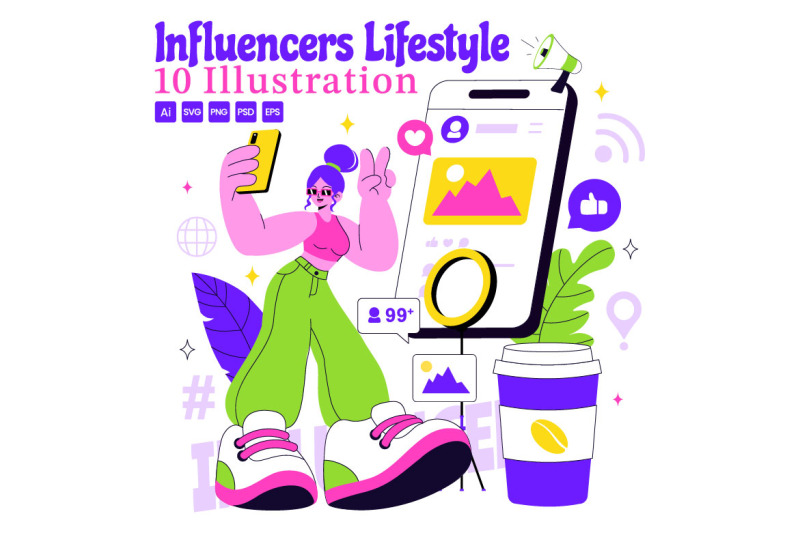 10-influencers-lifestyle-illustration