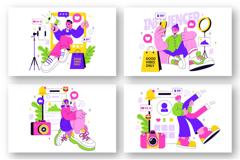 10-influencers-lifestyle-illustration