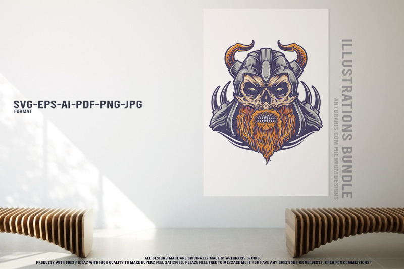 dark-skull-design-with-fantasy-armor-horned-helmets-saint-patrick-and