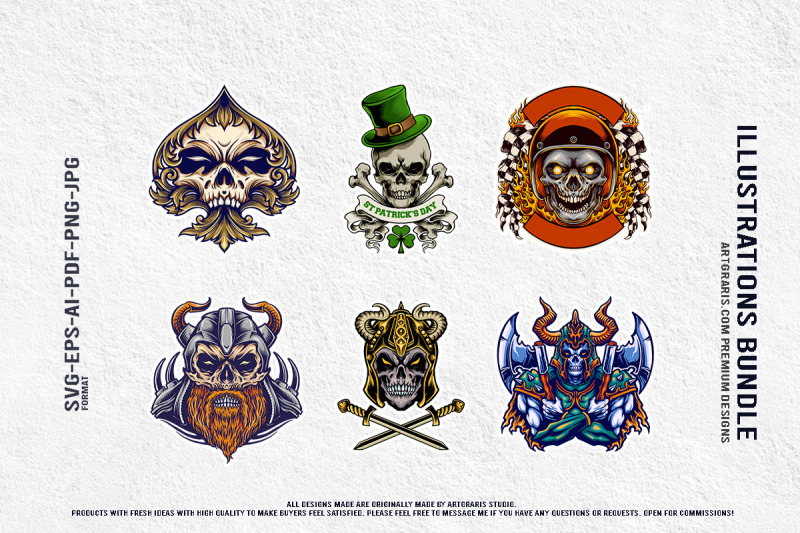 dark-skull-design-with-fantasy-armor-horned-helmets-saint-patrick-and