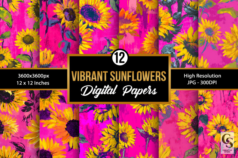 vibrant-yellow-and-pink-sunflower-seamless-pattern