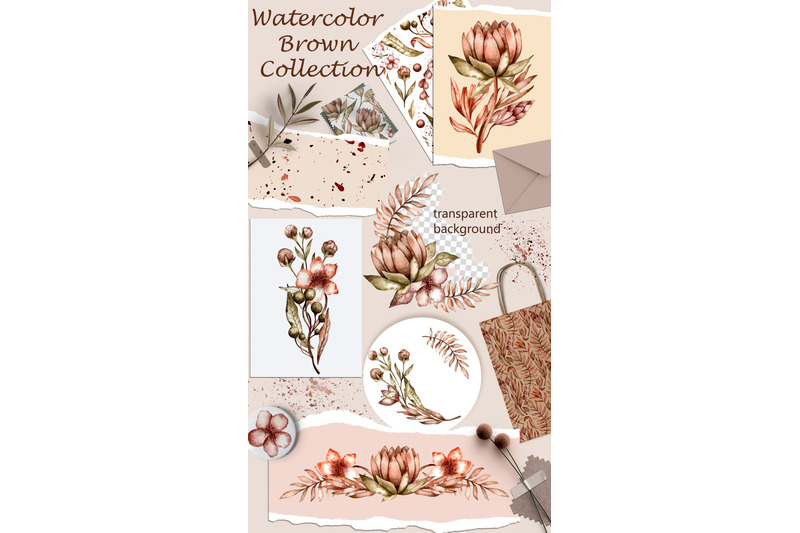watercolor-brown-collection