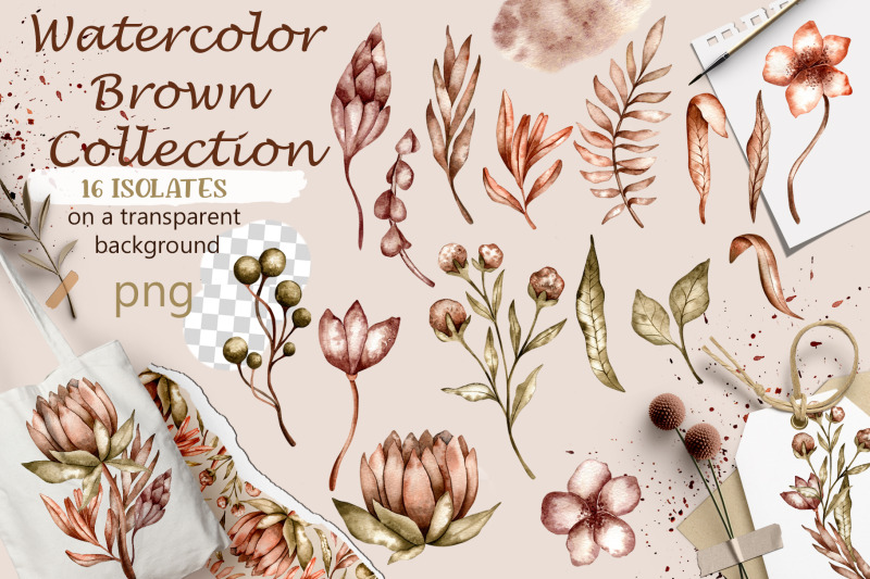 watercolor-brown-collection