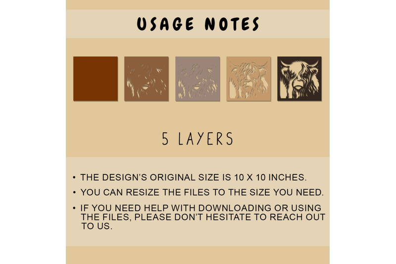 rustic-highland-cow-3d-shadow-box-svg-layered-cow-paper-cut-template