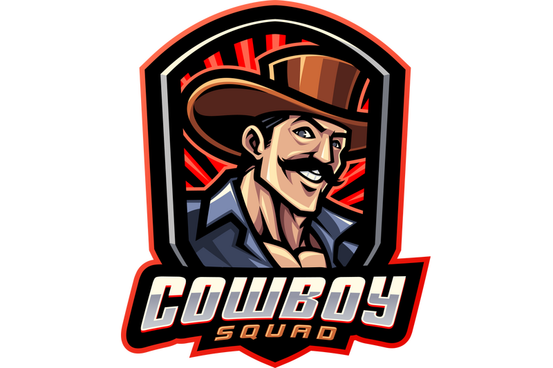 cowboy-squad-esport-mascot-logo-design