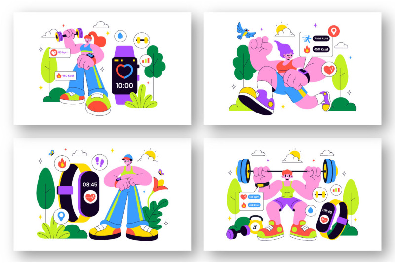 10-smart-wearable-fitness-band-illustration