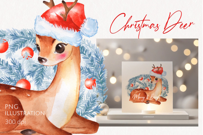 watercolor-christmas-deer-png