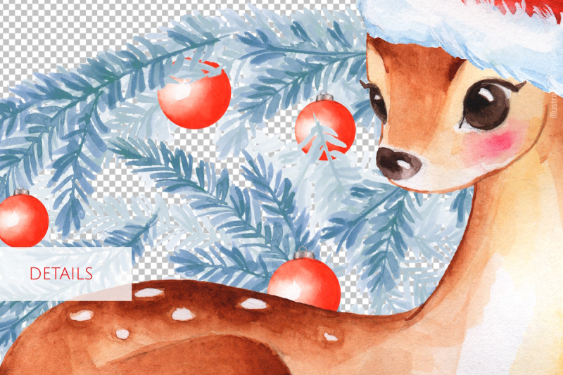 watercolor-christmas-deer-png